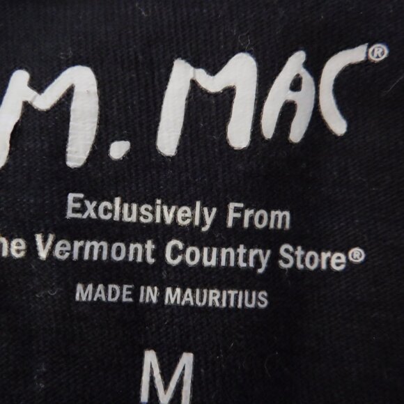 M Mac Rock Fish Midi Dress Womens Black & WhiteHand Printed Cotton Knit Medium - Picture 3 of 6